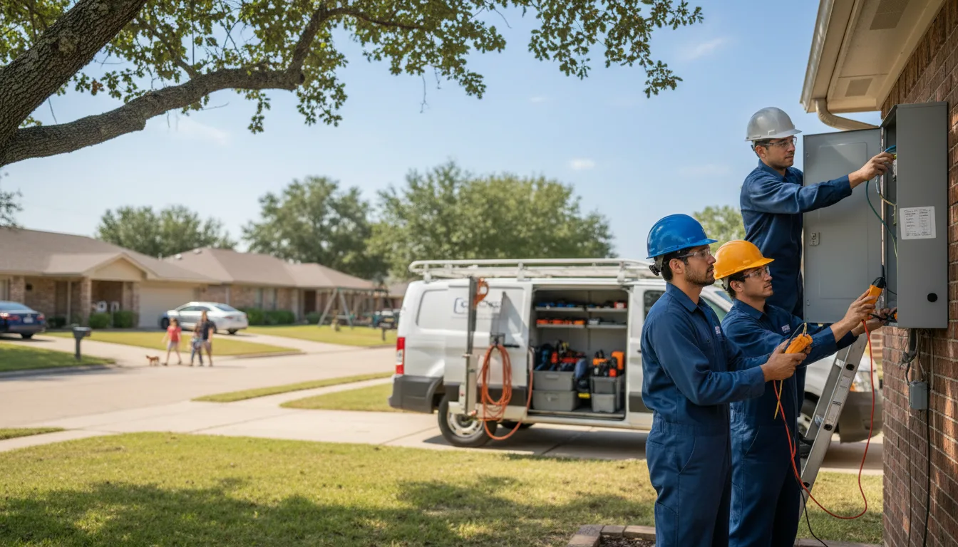 Certified electrician providing emergency electrical services in Mcdavid, FL